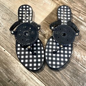 Jack Rogers Gingham Sandals